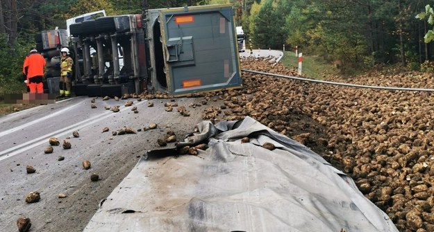 Zdjęcie z miejsca zdarzenia /KPP Biłgoraj /Policja