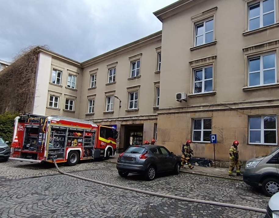 Zdjęcie z miejsca zdarzenia /Komenda Miejska PSP m.st. Warszawy /