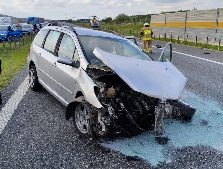 Zdjęcie z miejsca zdarzenia /KM PSP Toruń /Facebook