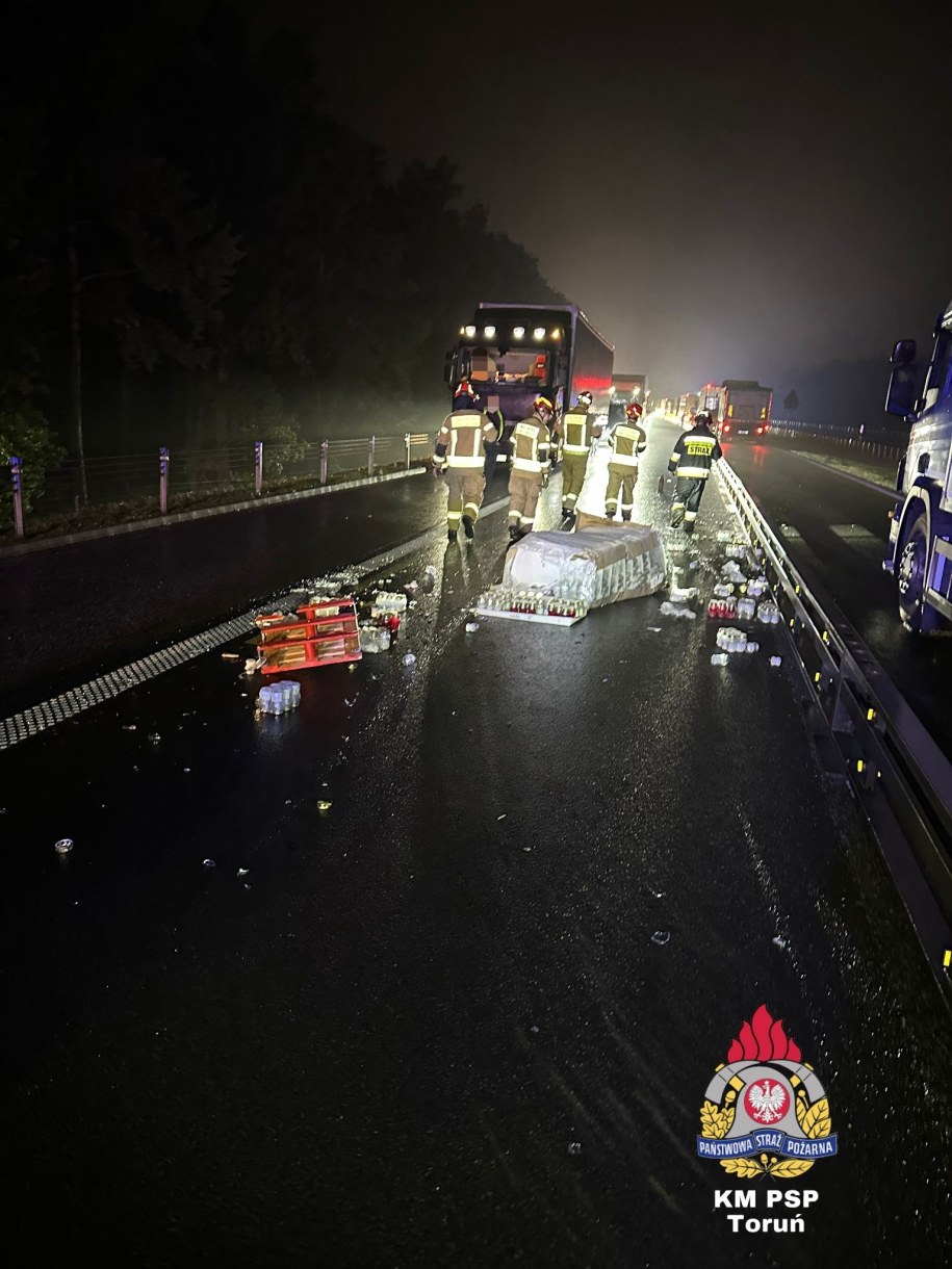 Zdjęcie z miejsca zdarzenia /KM PSP Toruń/Dawid Sulkowski /