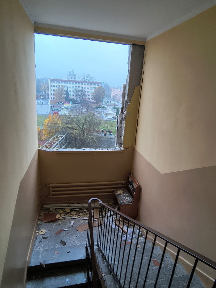 Zdjęcie z miejsca zdarzenia /KW PSP Olsztyn /Państwowa Straż Pożarna