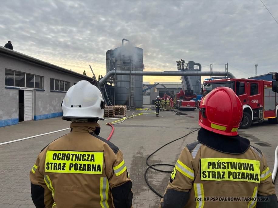 Zdjęcie z miejsca zdarzenia /PSP Dąbrowa Tarnowska /Państwowa Straż Pożarna