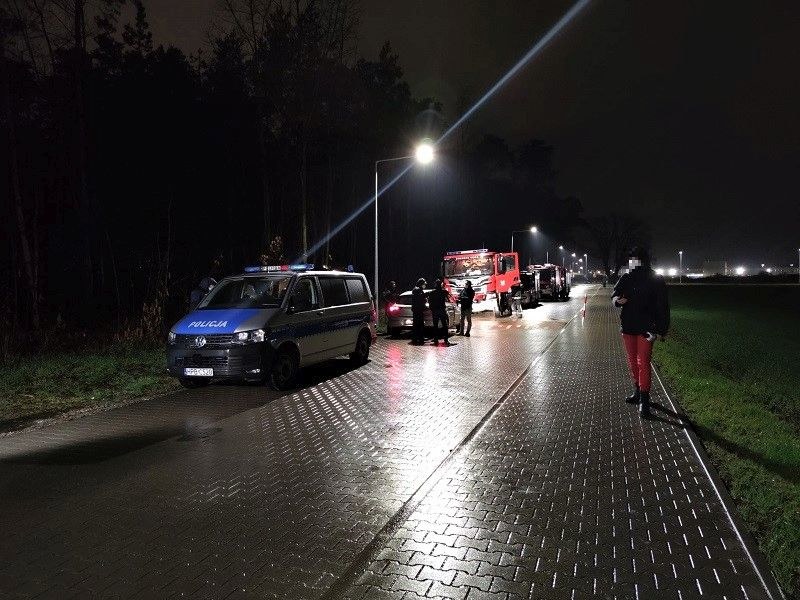 Zdjęcie z nocnych poszukiwań /Policja Wrocławska /