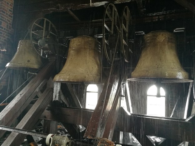 Zdjęcie z wnętrza Kościoła Katedralnego w Gorzowie Wielkopolskim, po pożarze /Lech Muszyński /PAP