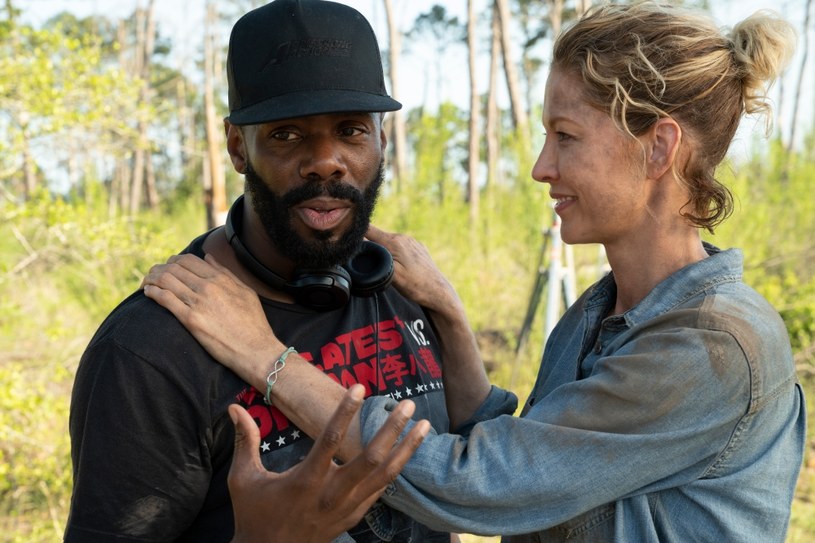 Zdjęcie zza kulis "Fear the Walking Dead": Colman Domingo, Jenna Elfman /AMC /materiały prasowe
