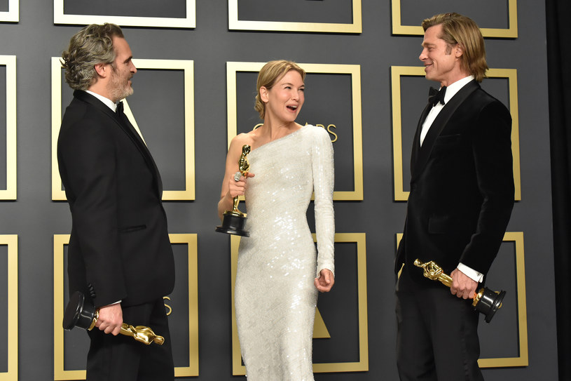 Zdobywcy tegorocznych Oscarów:  Joaquin Phoeniz, Renée Zellweger i Brad Pitt /Getty Images