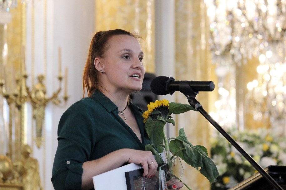 Zdobywczyni tytułu Nauczyciel Jutr@, nauczycielka etyki i pedagożka szkolna w Społecznym Zespole Szkolno-Przedszkolnym w Kudowie-Zdroju Joanna Mikusek-Przystajko /Mateusz Marek /PAP