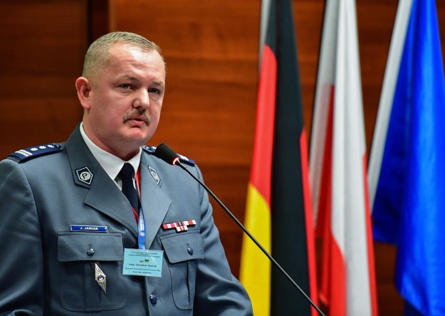 Zdymisjonowany komendant wojewódzki lubuskiej policji Jarosław Janiak /PATRICK PLEUL  /PAP/EPA