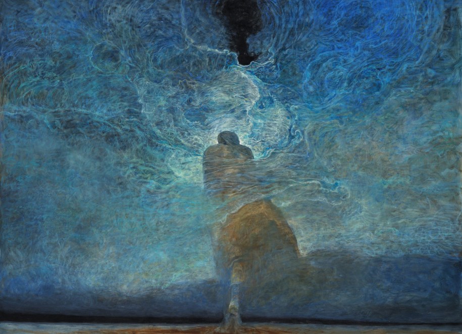 Zdzisław Beksiński do Łukasza Banacha: Wysyłam kiepskie reprodukcje dwóch  ostatnich obrazów. Jakoś intensywniej ostatnio pracowałem, ale dziś chce mi się tylko spać". /archiwum prywatne