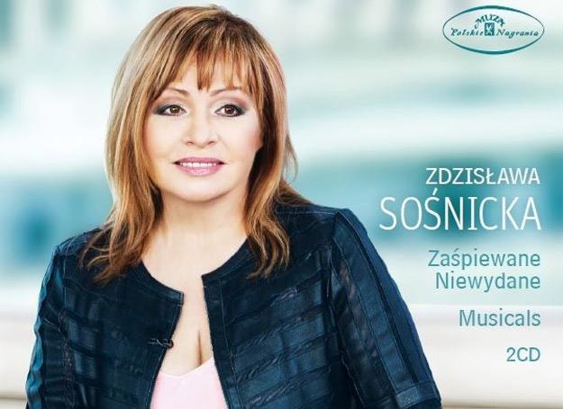 Zdzisława Sośnicka na okładce płyty "Zaśpiewane - niewydane / Musicals" /