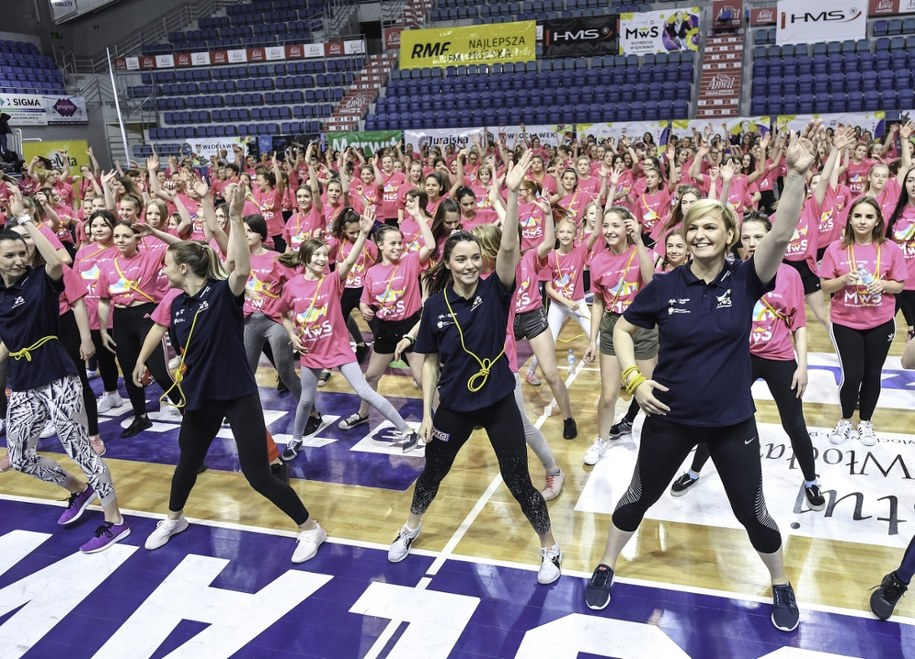 Ze śląskimi uczennicami ćwiczyć będą znane polskie sportsmenki. /Paweł Skraba /Materiały prasowe