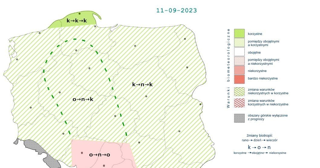 Ze względu na wysokie temperatury w dużej części kraju panować będzie duchota /IMGW /