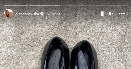 Żebrowska założyła nieodpowiednie buty na śnieg /www.instagram.com/olazebrowska /Instagram