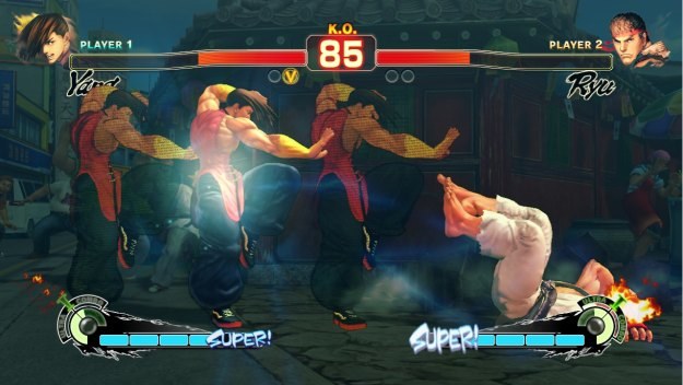 Żeby rozłożyć Ryu na łopatki, trzeba się dosłownie roztroić! /Informacja prasowa