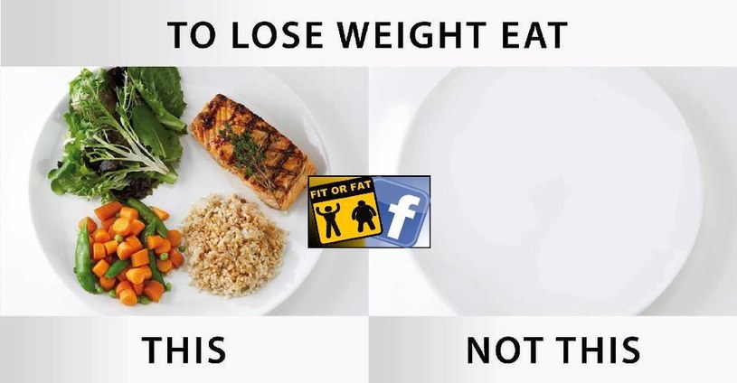Żeby stracić na wadze ćwicz i stosuj dietę, ale nie głoduj /Fit or Fat Facebook /materiały prasowe