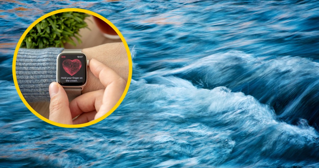 Zegarek Apple wysłał sygnał SOS do służb ratowniczych, kiedy noga kobiety ugrzęzła w dnie rzeki /123RF/PICSEL