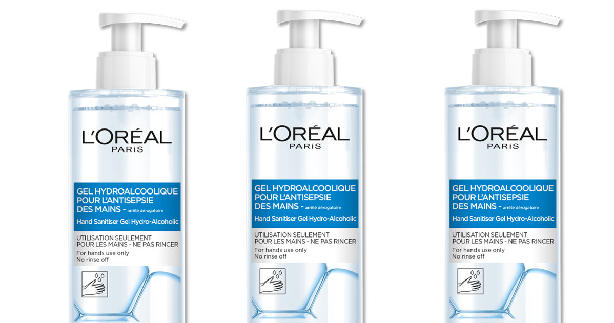 Żele do sanityzacji rąk L’Oréal Paris są bezpłatnie przekazywane szpitalom /materiały prasowe