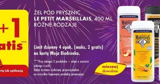 Żele pod prysznic Le Petit Marseillais za darmo /Biedronka /INTERIA.PL