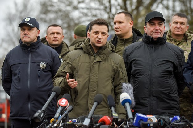 Zełenski ustanowił 16 lutego - wymieniany jako data rosyjskiego ataku - Dniem Zjednoczenia /OLEG PETRASYUK /PAP/EPA