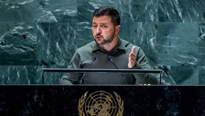 Zełenski w ONZ: Niektórzy w Europie przygotowują scenę dla moskiewskiego aktora