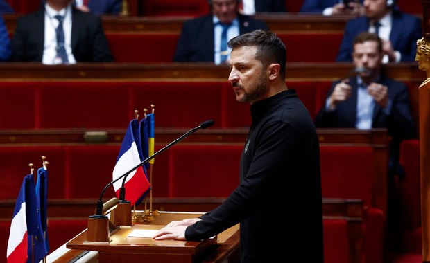 Zełenski we francuskim parlamencie: Takie będzie jutro, jeśli Ukraina nie wygra