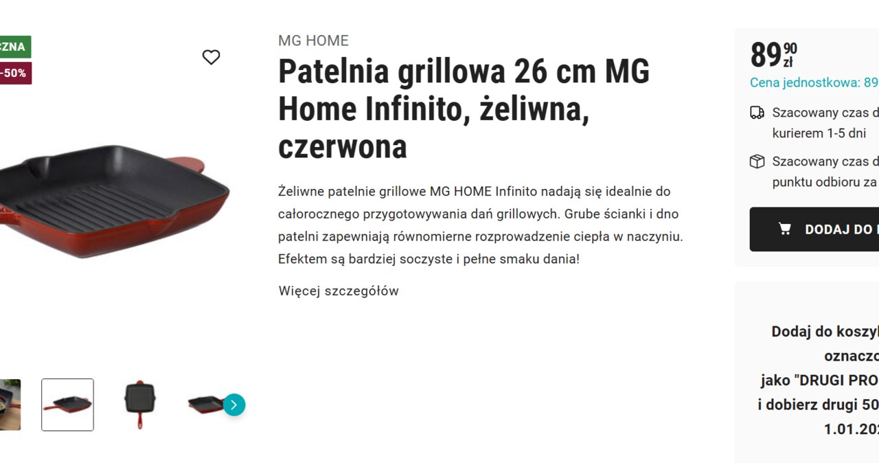 Żeliwne garnki od Magdy Gessler 50% taniej w Biedronce! Nie przegap okazji! /Biedronka Home