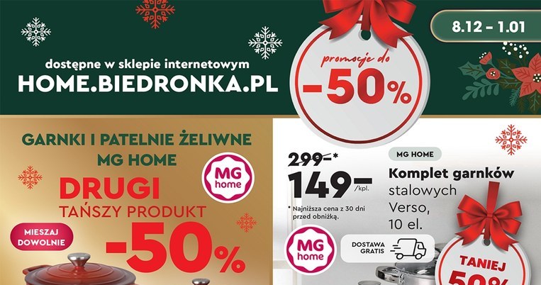 Żeliwne garnki od Magdy Gessler 50% taniej w Biedronce! Nie przegap okazji! /Biedronka Home