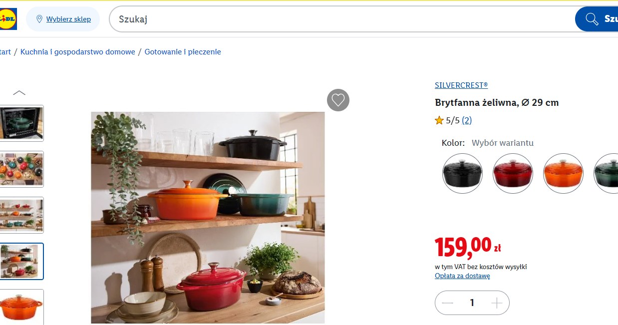 Żeliwne garnki znów dostępne w Lidl /Lidl /INTERIA.PL