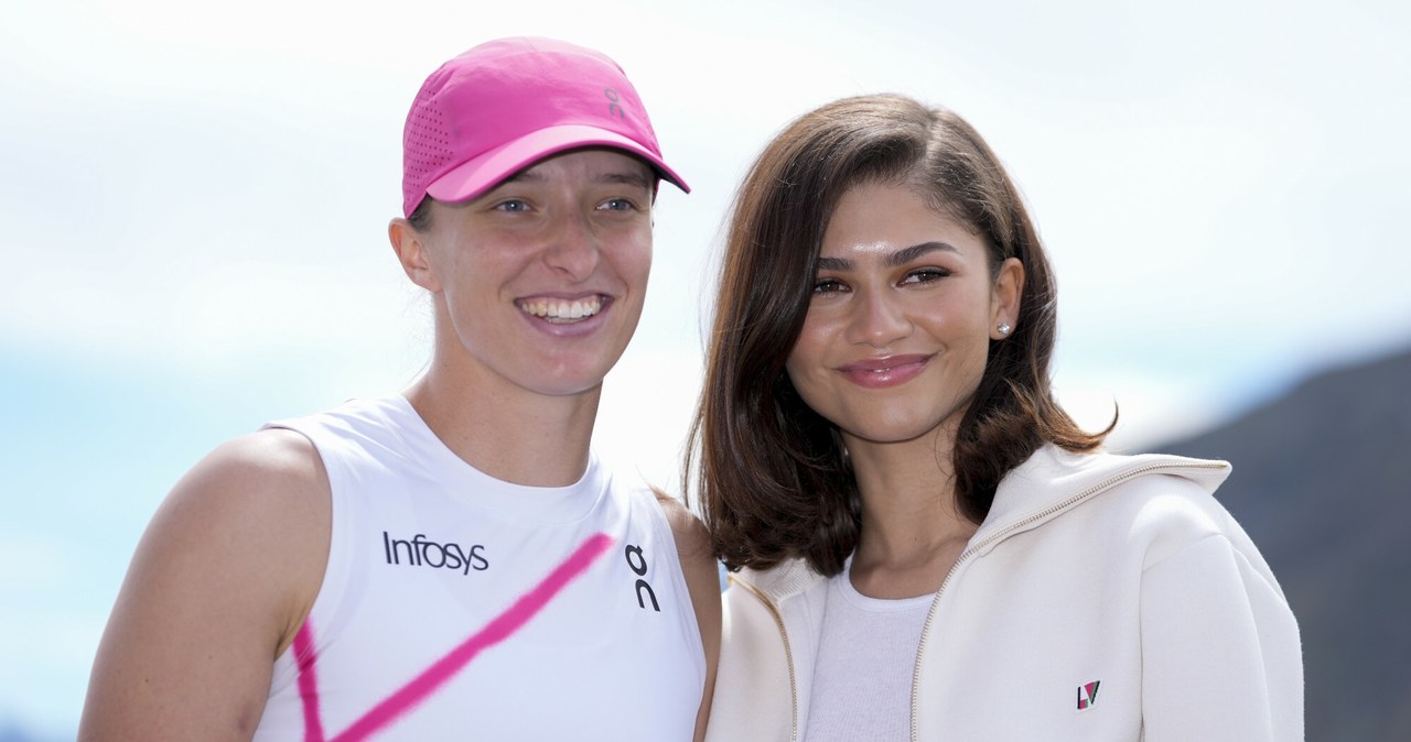 Zendaya spotkała się z Igą Świątek po jej zwycięstwie w turnieju indian Wells /Ryan Sun/Associated Press /East News