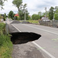 Zniszczenia po ulewach w Alwerni w Małopolsce 