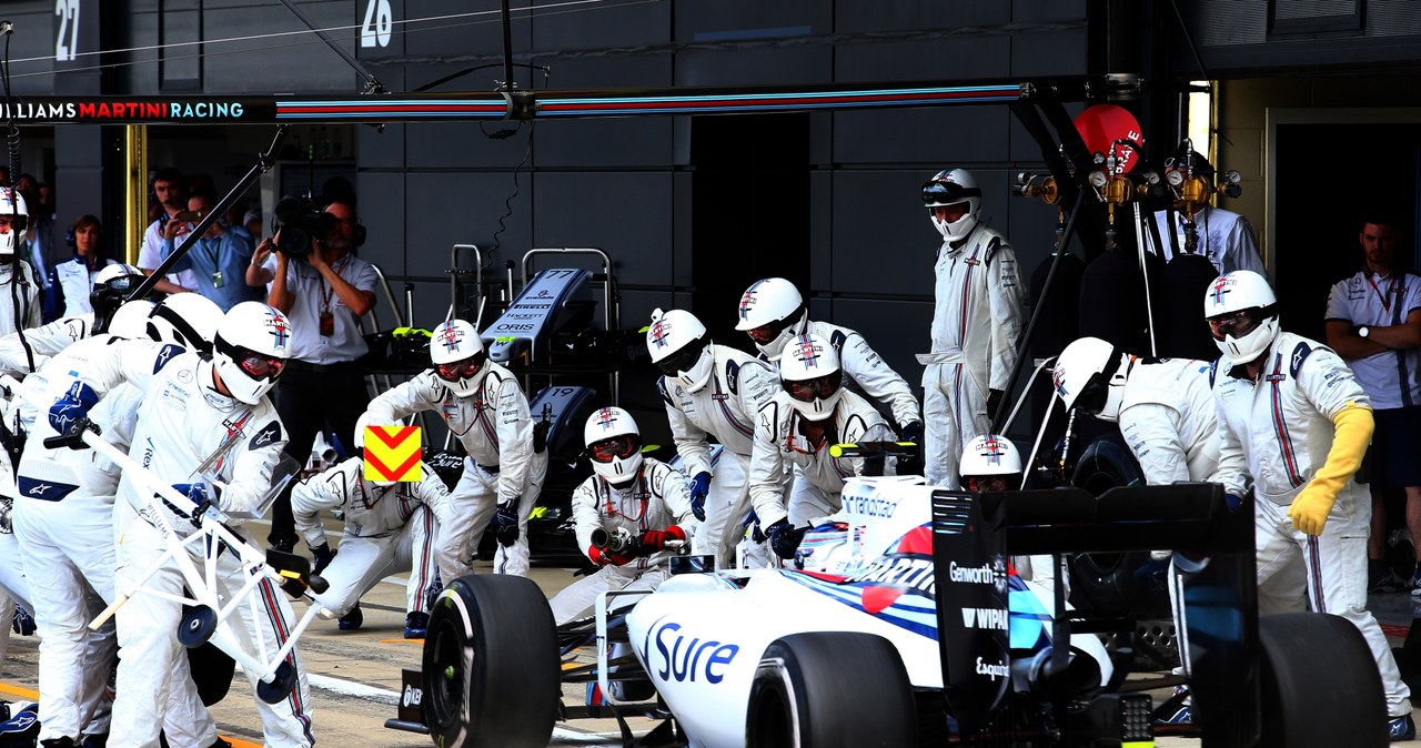 Zespół Williams podczas pit stopu /Getty Images