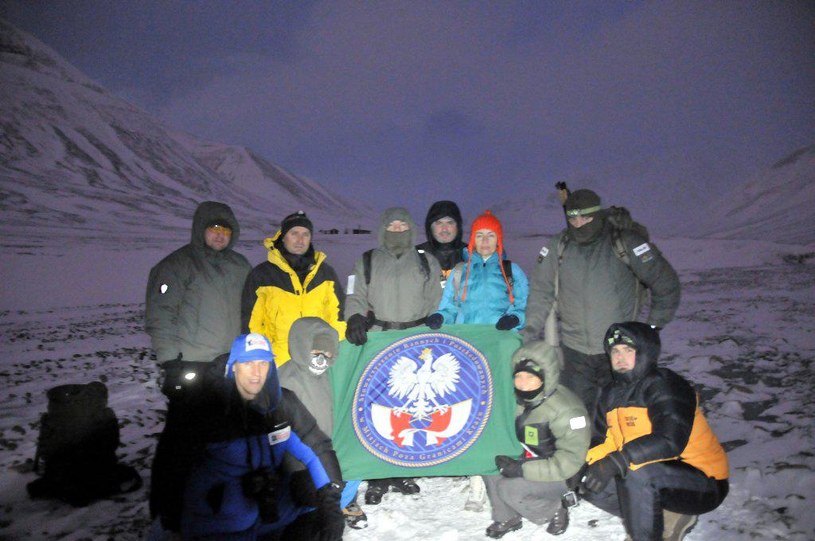 Zespół wyprawy Spitsbergen Arctic Expedition 2014 /Karol Nowicki /Polska Zbrojna