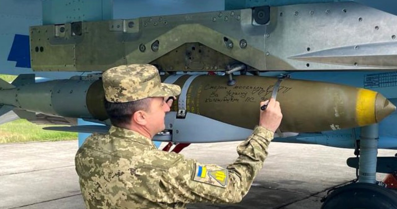 Zestaw bomby JDAM-ER Ukraińskich Sił Powietrznych /@KpsZSU /Twitter