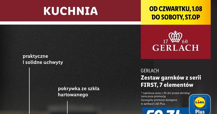 Zestaw garnków Gerlach 50 zł taniej w Lidlu! /Lidl /INTERIA.PL