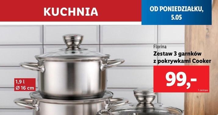 Zestaw garnków na lata i to w dobrej cenie? Lidl zaskoczył promocją! /Lidl /INTERIA.PL