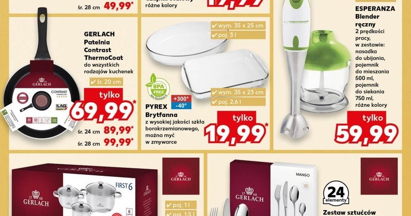 Zestaw garnków, patelnie i sztućce Gerlach w Kauflandzie! /Kaufland /INTERIA.PL