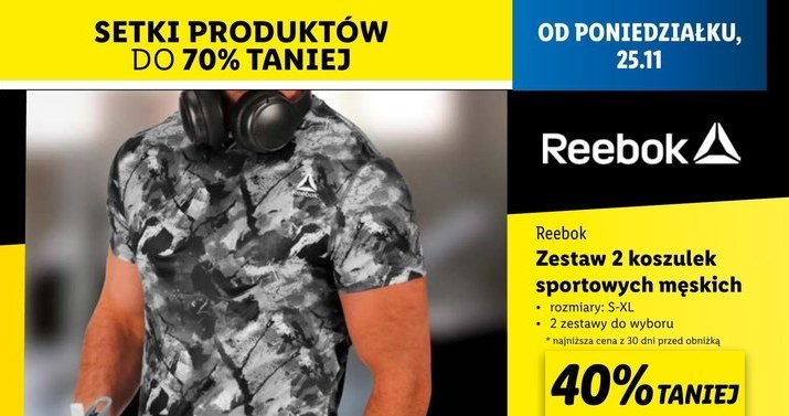 Zestaw koszulek Reebok 40% taniej w Lidlu /Lidl /INTERIA.PL