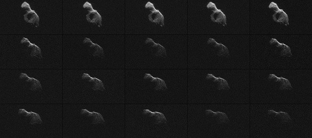Zestaw obrazów planetoidy "2014 HQ124" z 8 czrwca 20014 roku. /NASA