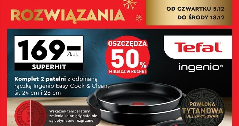 Zestaw patelni Tefal w Biedronce /Biedronka /INTERIA.PL