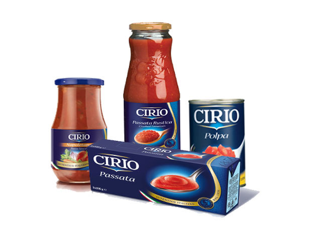 Zestaw produktów Cirio /.
