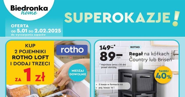 Zestaw próżniowych pojemników MG Home w Biedronce – teraz 40% taniej! Nie przegap okazji! /Biedronka Home