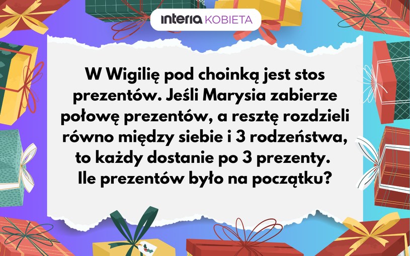 Zestaw świątecznych łamigłówek. Tylko prawdziwy geniusz rozwiąże je wszystkie