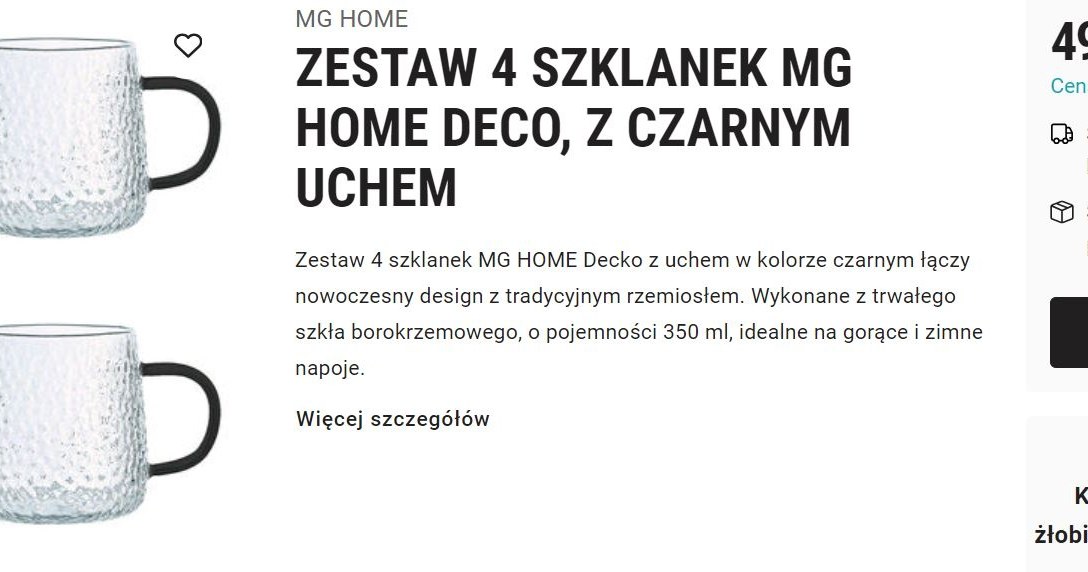 Zestaw szklanek za 1 zł w Biedronka Home! /Biedronka Home /INTERIA.PL