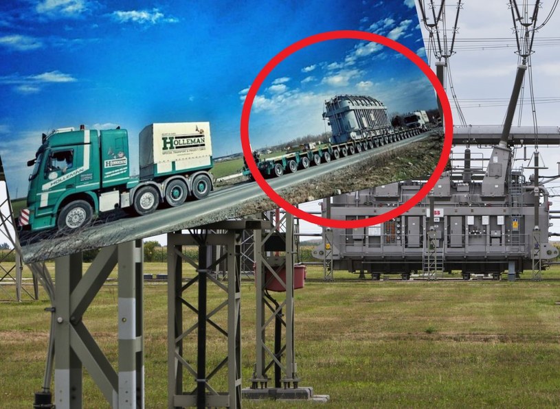Zestaw z transformatorem ważył aż 303 tony /Fot. Holleman Special Transport & Project Cargo – Romania /Getty Images