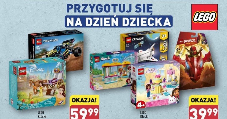 Zestawy klocków LEGO na Dzień Dziecka w Aldi! /Aldi.pl /INTERIA.PL