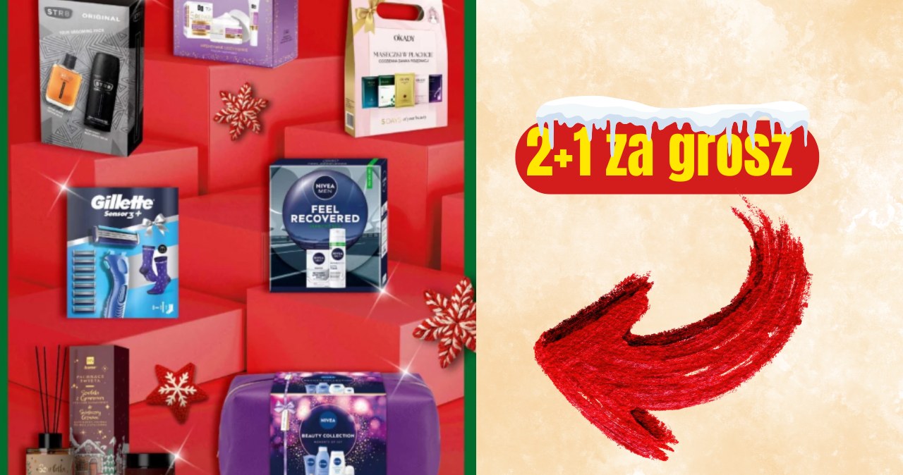 Zestawy kosmetyczne 2+1 za 1 grosz! Polacy już ruszyli po prezenty /Canva Pro /INTERIA.PL