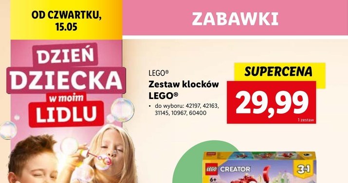 Zestawy LEGO na Dzień Dziecka w Lidlu /Lidl /INTERIA.PL