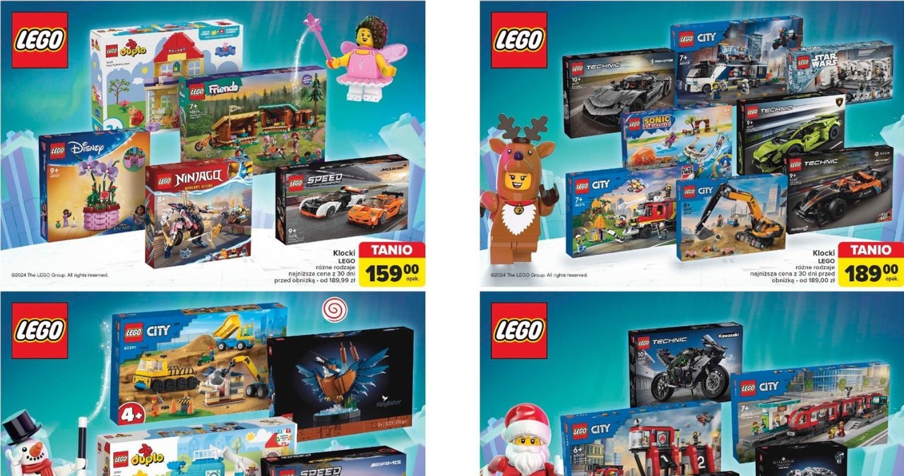 Zestawy LEGO od 159 zł do 279 zł /Carrefour Polska /INTERIA.PL