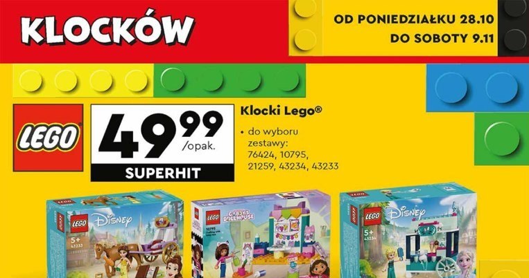 Zestawy LEGO za 49,99 zł /Biedronka /INTERIA.PL