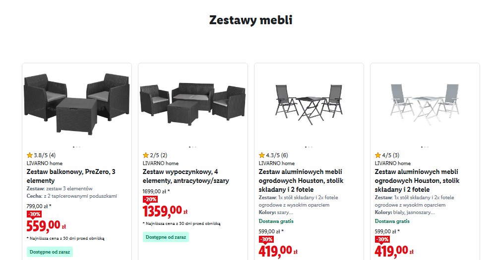 Zestawy mebli /lidl.pl /INTERIA.PL